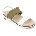 thumbnail image 1 of Journee Collection Womens Riya Formed Footbed Sling Back Sandal, 1 of 6