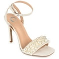 thumbnail image 1 of Journee Collection Womens Romey Buckle High Stiletto Open Toe Pumps, 1 of 6