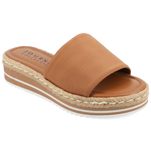 Journee Womens Rosey Wedge Heel Espadrille Sandals, Widths Available