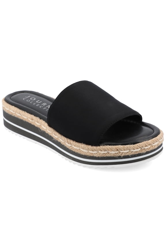 Collection Womens Rosey Tru Comfort Foam Wide Width Wedge Heel Espadrille Sandals