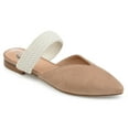 thumbnail image 1 of Journee Collection Womens Roxeene Slip On Pointed Toe Mules Flats, 1 of 6