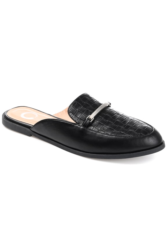 Collection Womens Rubee Slip On Round Toe Mules Flats