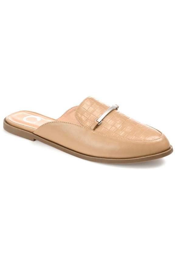Womens Rubee Slip On Round Toe Mules Flats