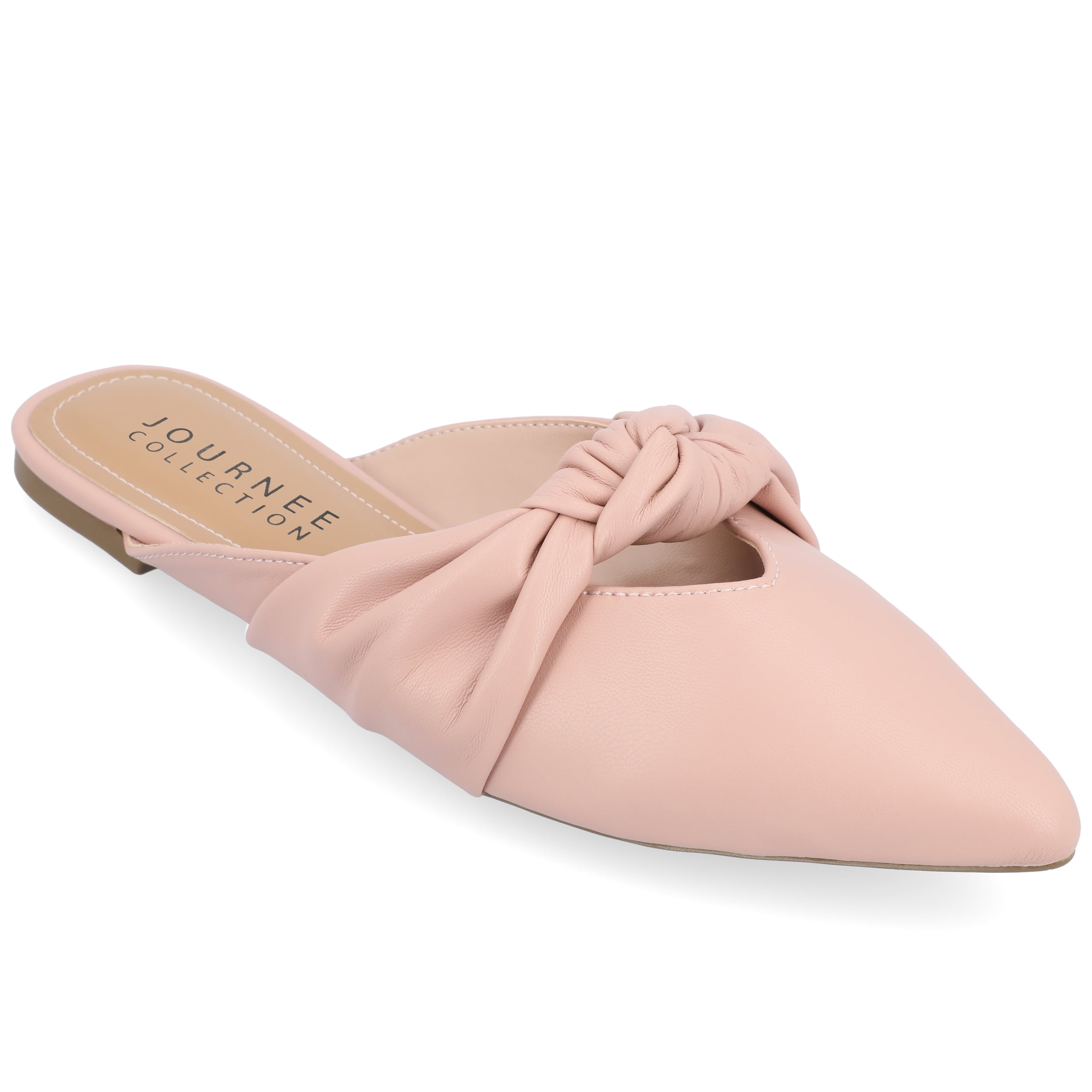 Journee Collection Womens Salinn Tru Comfort Foam Mules Slip On Pointed Toe Flats