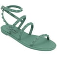thumbnail image 1 of Journee Collection Womens Saphira Multi Strap Studded Jelly Sandal, 1 of 6