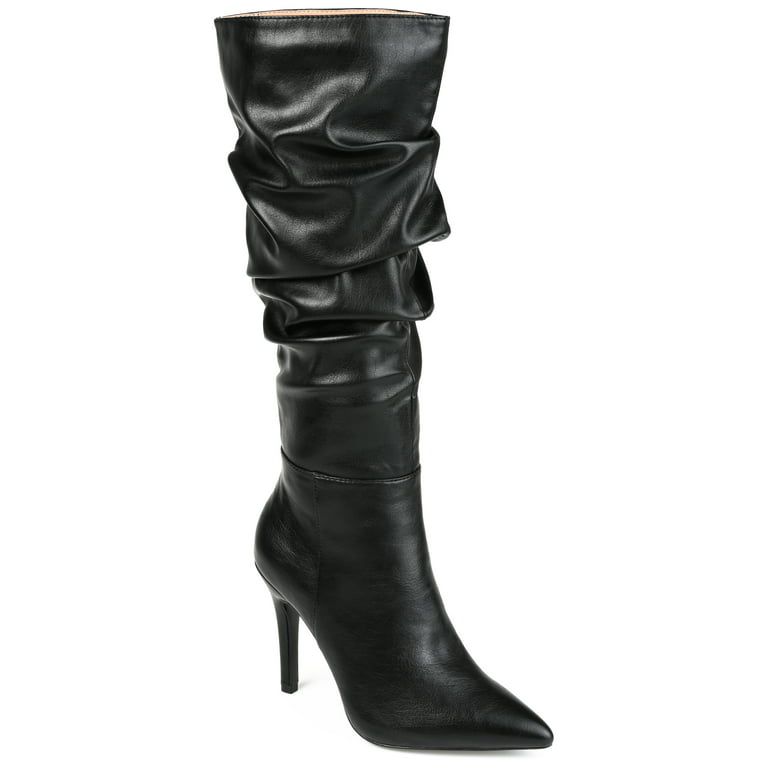 Journee Collection Womens Sarie Tru Comfort Foam Extra Wide Calf Stiletto  Knee High Boots 