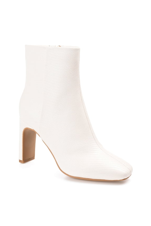 Womens Sarla Inside Zip Block Heel Booties