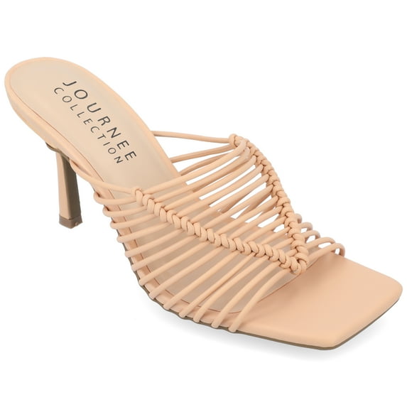 Journee Collection Womens Saskia Tru Comfort Foam Mid Heel Open Toe Pumps