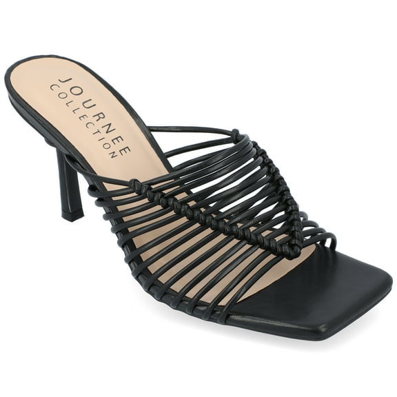 Journee Collection Womens Saskia Tru Comfort Foam Mid Heel Open Toe Pumps