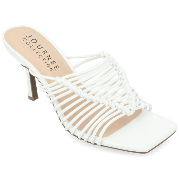 Journee Collection Womens Saskia Tru Comfort Foam Mid Heel Open Toe Pumps