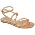 thumbnail image 1 of Journee Womens Serissa Multi Strap Flat Sandals, 1 of 9
