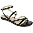 thumbnail image 1 of Journee Collection Womens Serissa Multi Strap Flat Sandals, 1 of 7