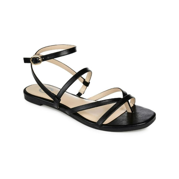 Journee Collection Womens Serissa Thong Flat Slingback Sandals