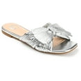 thumbnail image 1 of Journee Womens Serlina Slide Flat Sandals, Widths Available, 1 of 9