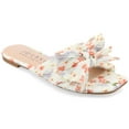 thumbnail image 1 of Journee Womens Serlina Slide Flat Sandals, Widths Available, 1 of 9