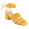 thumbnail image 1 of Journee Collection Womens Sevyn Open Square Toe Block Heel Sandals, 1 of 6