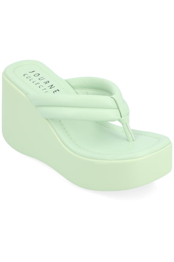 Womens Shareene Slip On Platform Wedge Sandals