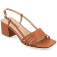 thumbnail image 1 of Journee Womens Shayana Multi Strap Sling Back Dress Sandals, Widths Available, 1 of 9