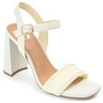 thumbnail image 1 of Journee Collection Womens Skiler Tru Comfort Foam Open Square Toe Block Heel Sandals, 1 of 6