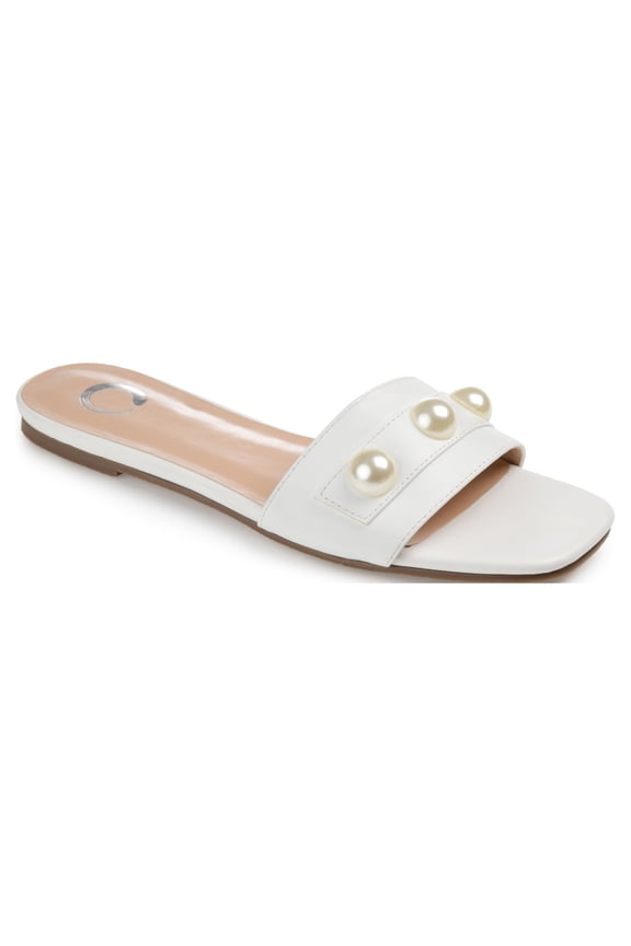 Womens Leonie Slide Flat Sandals