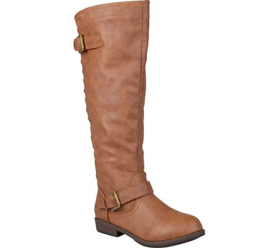 Journee Collection Womens Spokane Stacked Heel Riding Boots