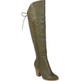 thumbnail image 1 of Journee Collection Womens Spritz Faux Leather Wide Calf Over-The-Knee Boots, 1 of 6
