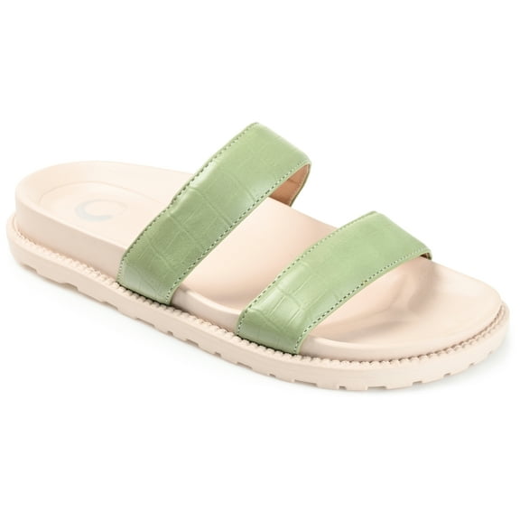 Journee Womens Stellina Slide Flat Sandals