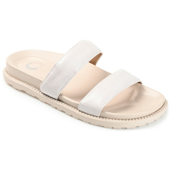 Journee Womens Stellina Slide Flat Sandals