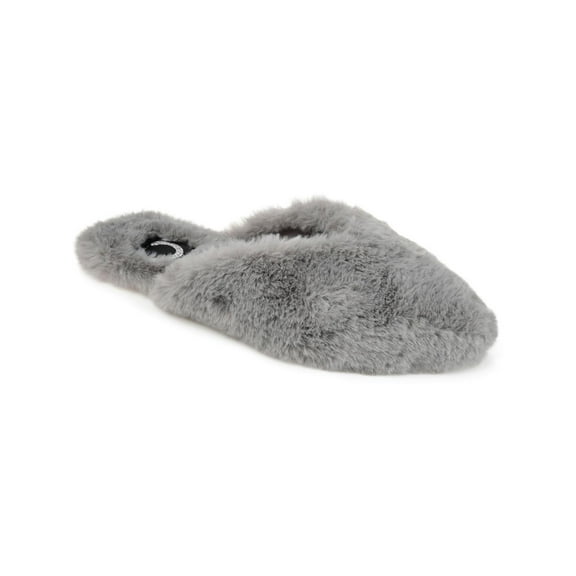Journee Collection Womens Sundown Faux Fur Cozy Slide Slippers