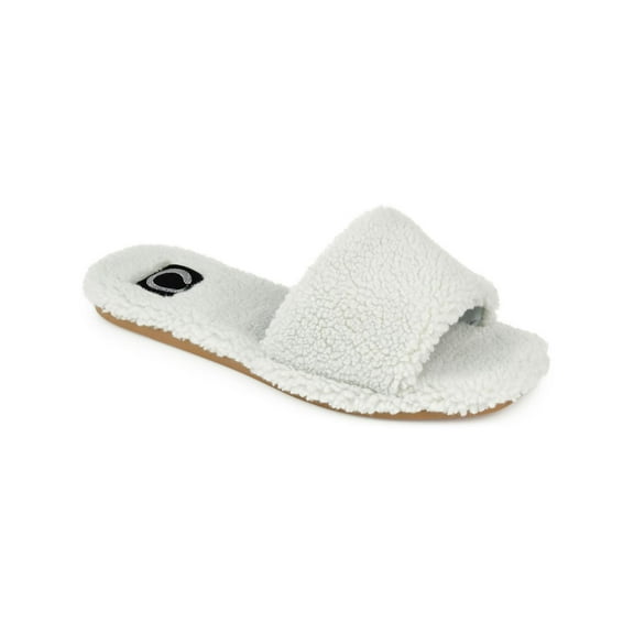 Journee Collection Womens Sunlight Slip On Open Toe Slide Slippers