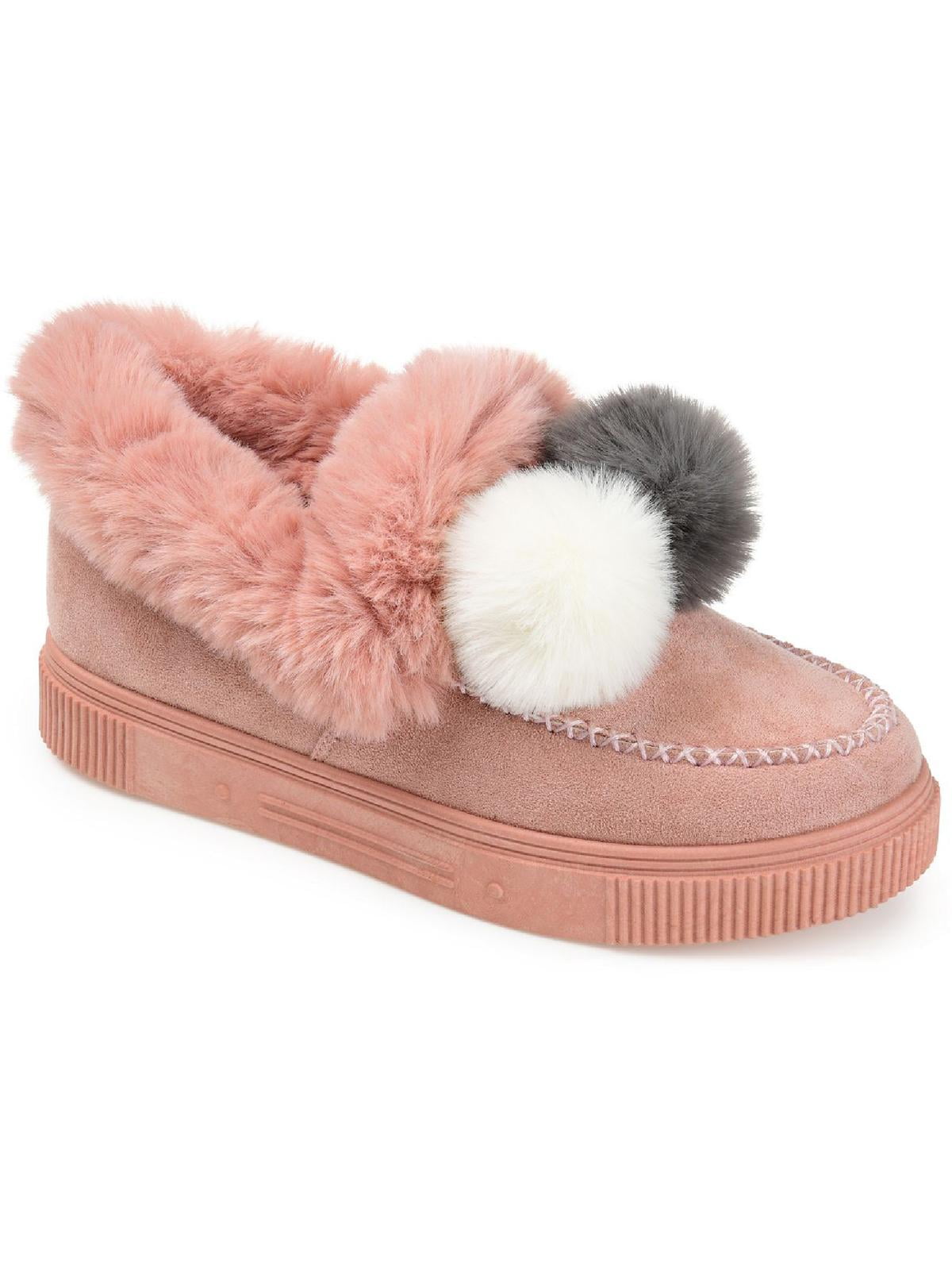 Journee Collection Womens Sunset Faux Fur Lined Faux Suede