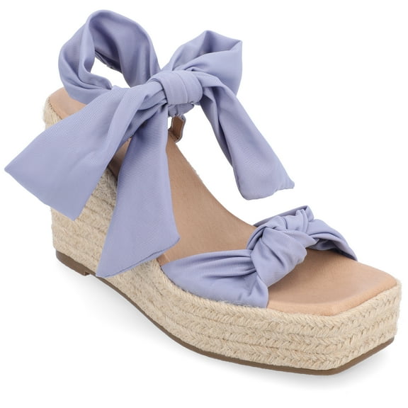 Journee Collection Womens Surria Tru Comfort Foam Espadrille Platform Wedge Sandals