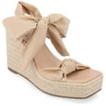 thumbnail image 1 of Journee Collection Womens Surria Tru Comfort Foam Espadrille Platform Wedge Sandals, 1 of 6