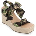 thumbnail image 1 of Journee Collection Womens Surria Tru Comfort Foam Espadrille Platform Wedge Sandals, 1 of 6
