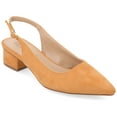 thumbnail image 1 of Journee Womens Sylvia Sling Back Covered Block Heel Pumps, Widths Available, 1 of 9