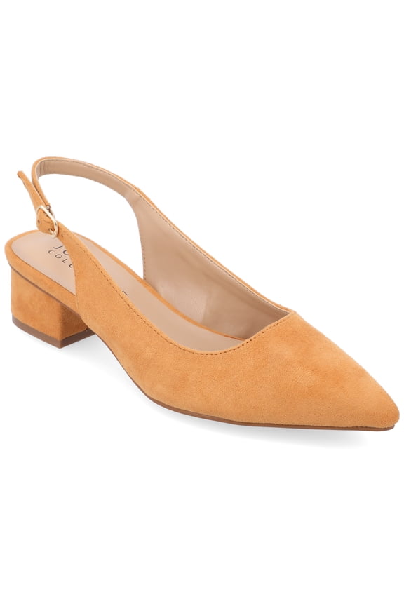 Womens Sylvia Sling Back Covered Block Heel Pumps, Widths Available
