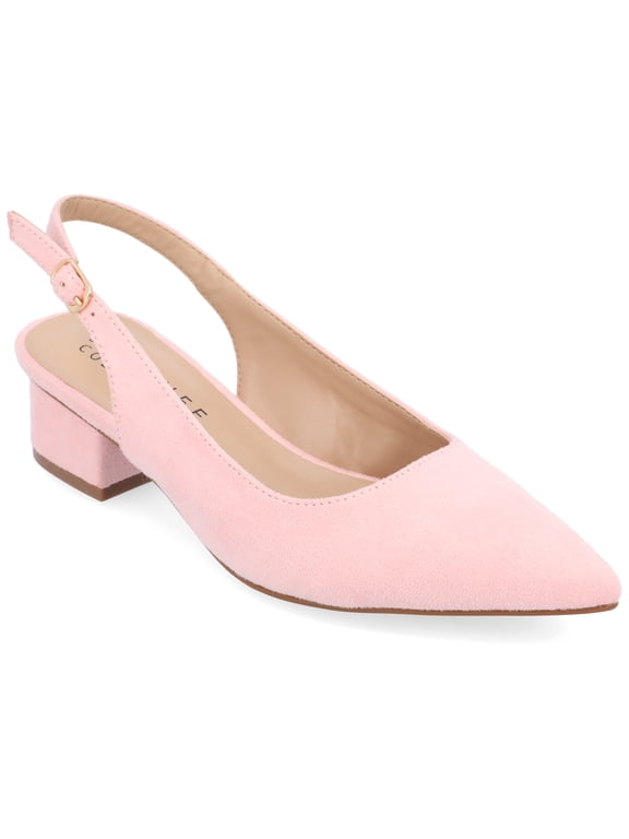Collection Womens Sylvia Sling Back Covered Block Heel Pumps
