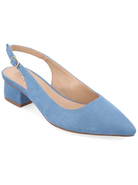 Collection Womens Sylvia Sling Back Covered Block Heel Pumps