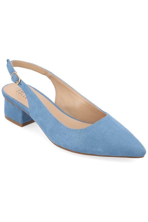 Womens Sylvia Sling Back Covered Block Heel Pumps, Widths Available
