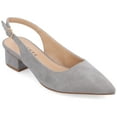 thumbnail image 1 of Journee Collection Womens Sylvia Wide Width Sling Back Covered Block Heel Pumps, 1 of 7