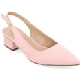 thumbnail image 1 of Journee Womens Sylvia Sling Back Covered Block Heel Pumps, Widths Available, 1 of 9