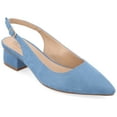 thumbnail image 1 of Journee Womens Sylvia Sling Back Covered Block Heel Pumps, Widths Available, 1 of 9