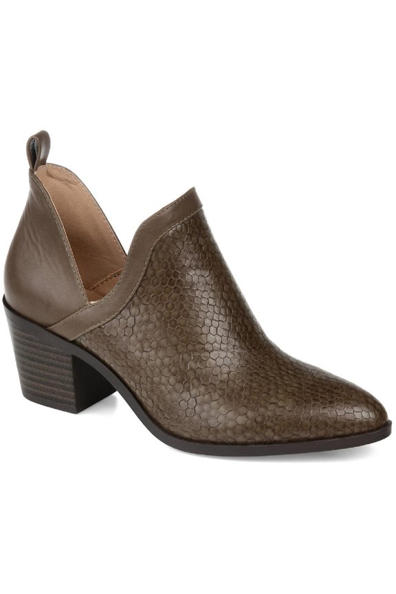 Collection Womens TERRI Block Heel Ankle Booties