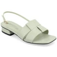 thumbnail image 1 of Journee Collection Womens Tabatha Tru Comfort Foam Low Covered Block Heel Sandals, 1 of 7