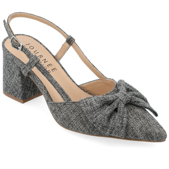 Journee Womens Tailynn Sling Back Block Heel Pumps, Widths Available