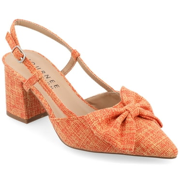 Journee Womens Tailynn Sling Back Block Heel Pumps, Widths Available