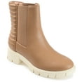 thumbnail image 1 of Journee Collection Womens Tatiana Round Toe Block Heel Chelsea Booties, 1 of 6