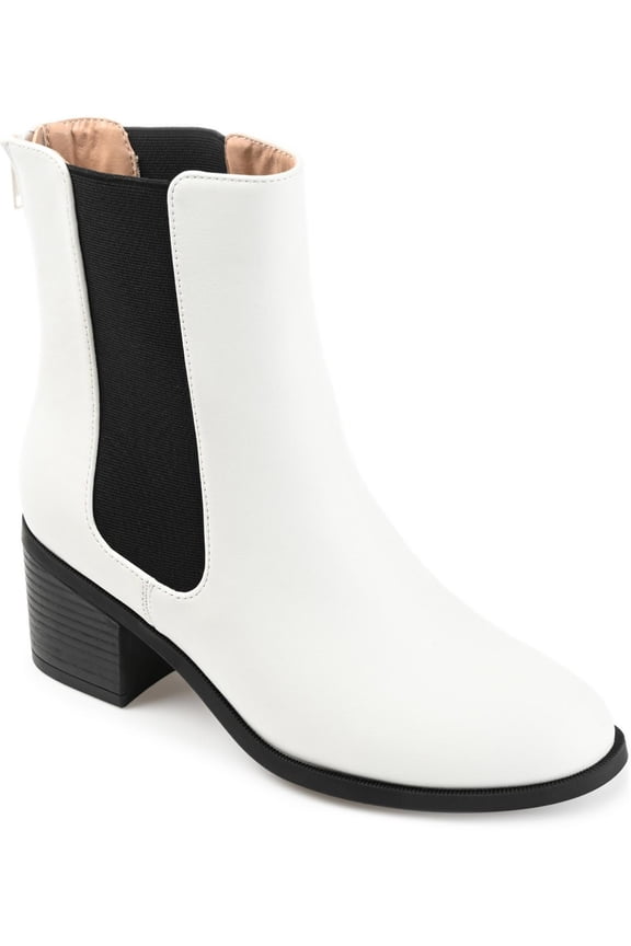 Collection Womens Tayshia Faux Leather Zip Up Ankle Boots