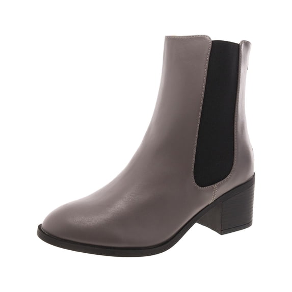 Journee Collection Womens Tayshia Faux Leather Zip Up Ankle Boots