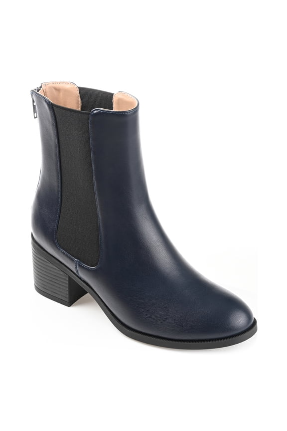 Collection Womens Tayshia Tru Comfort Foam Back Heel Zip Stacked Heel Booties